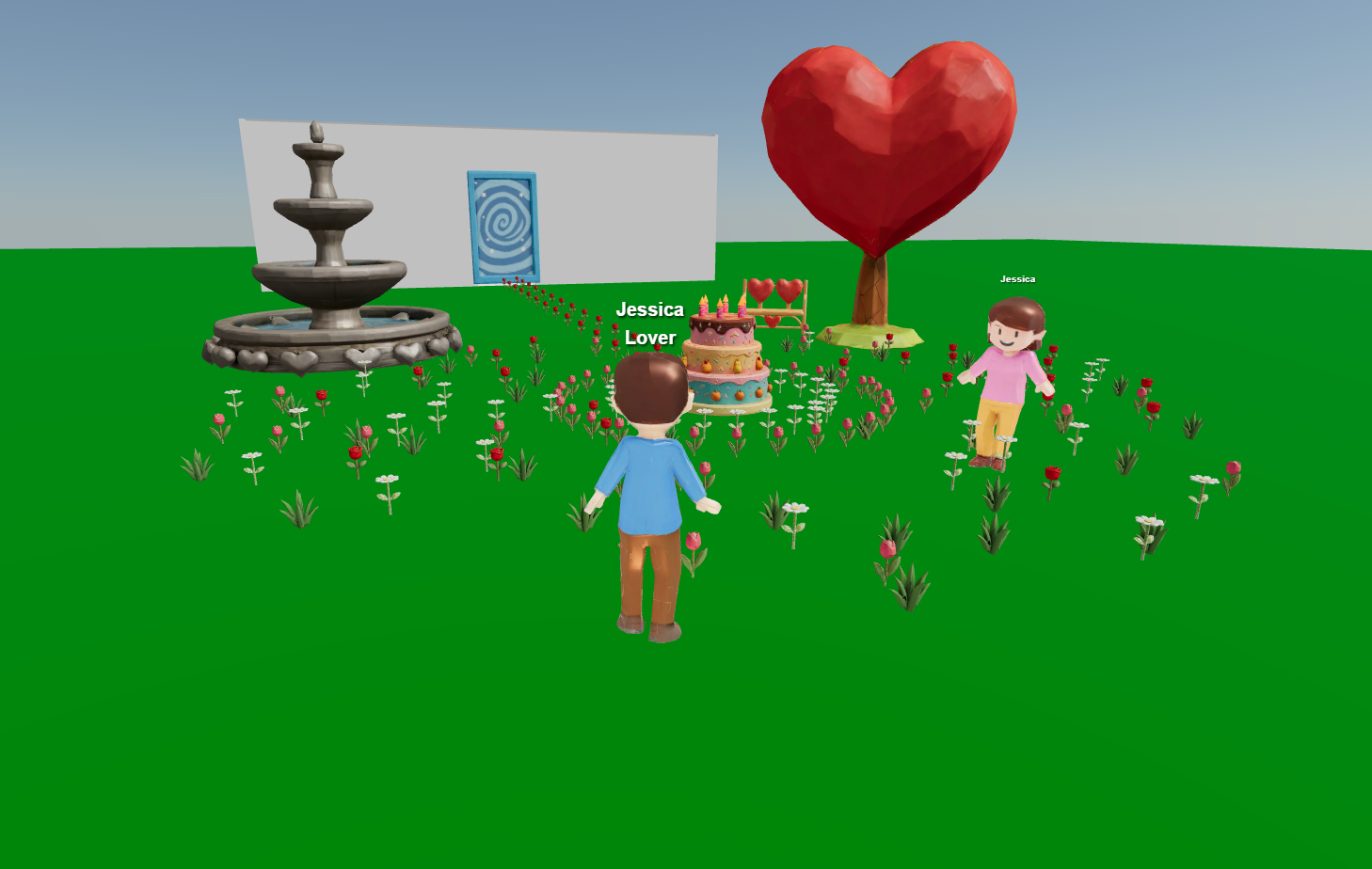 Our GiftVerse 3D Birthday Experience - A personalized virtual world where couples can celebrate together