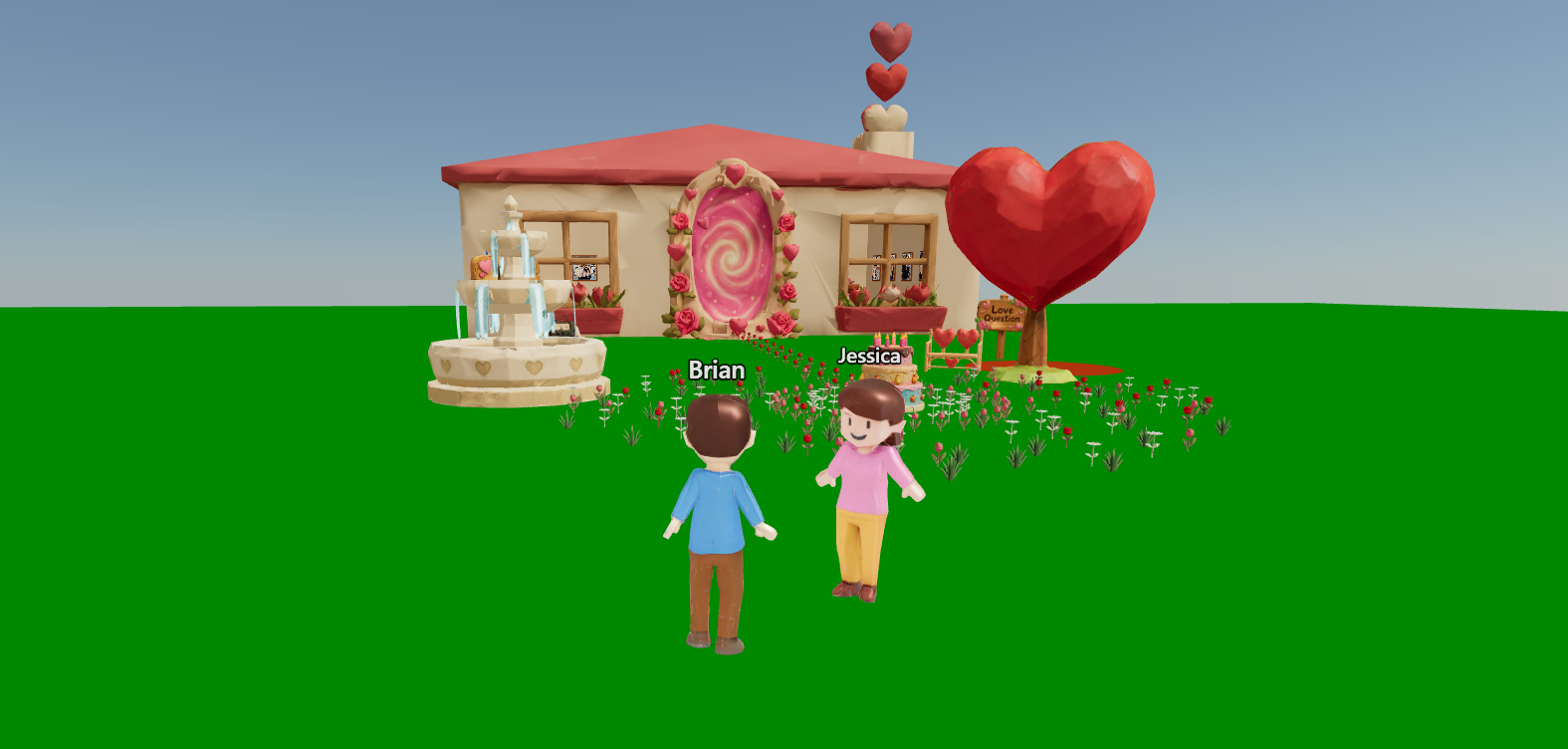 Personalized virtual room with interactive 3D elements