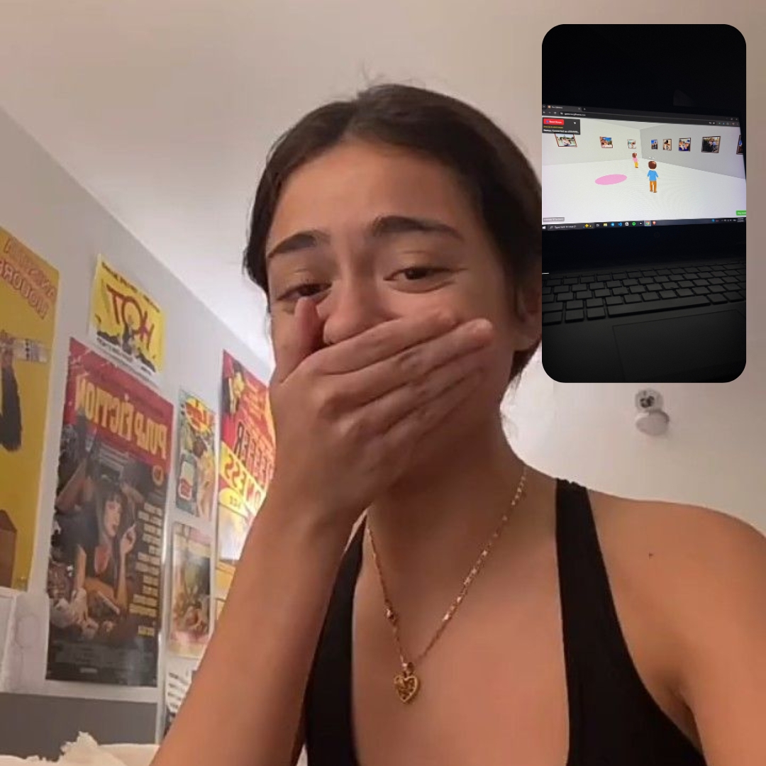 Customer reaction to receiving digital gift